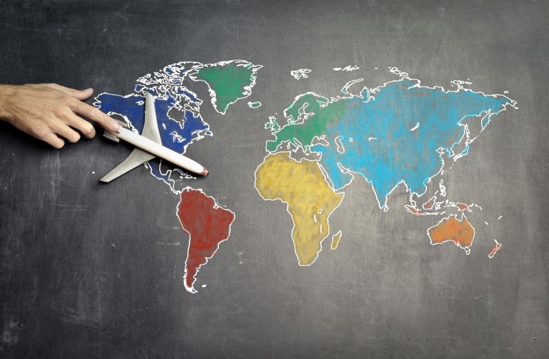 Lehrtafel zur globalen Wasserverteilung