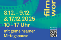 Termine und Uhrzeiten für das Filmwochenende im Dezember 2025 mit gemeinsamer Mittagspause.